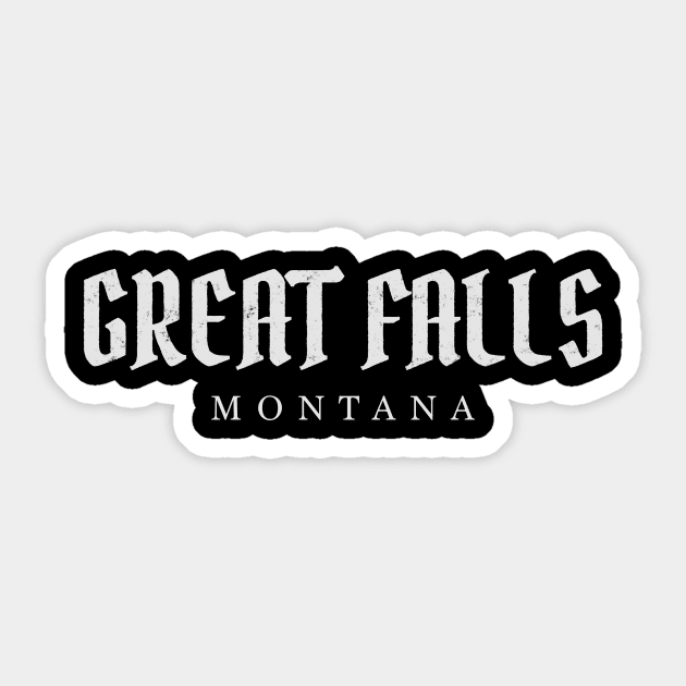 Great Falls, Montana Sticker by pxdg